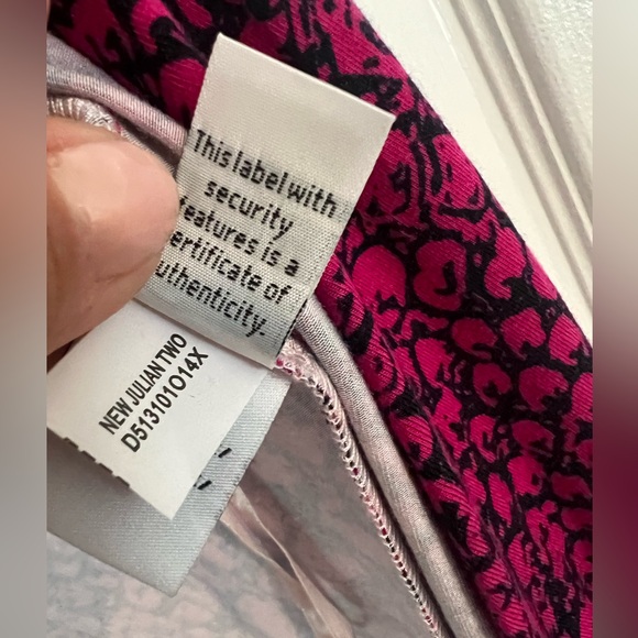 DVF DIANE VON FURSTENBERG New Julian Two FUCHSIA PINK PYTHON WRAP DRESS  Sz 6 - Picture 12 of 12